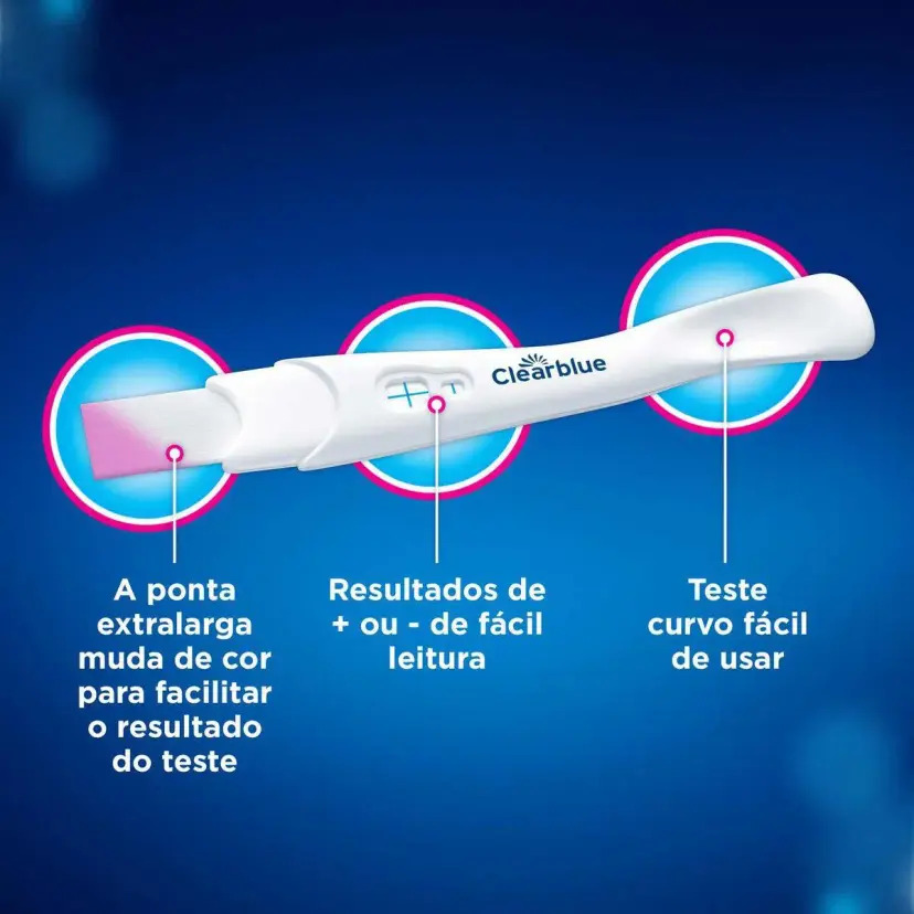 Teste Clearblue Gravidez Plus Detecção Rápida 1unid.